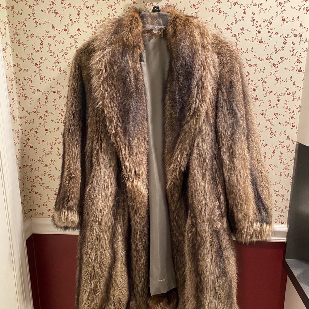 Authentic Racoon Fur Coat